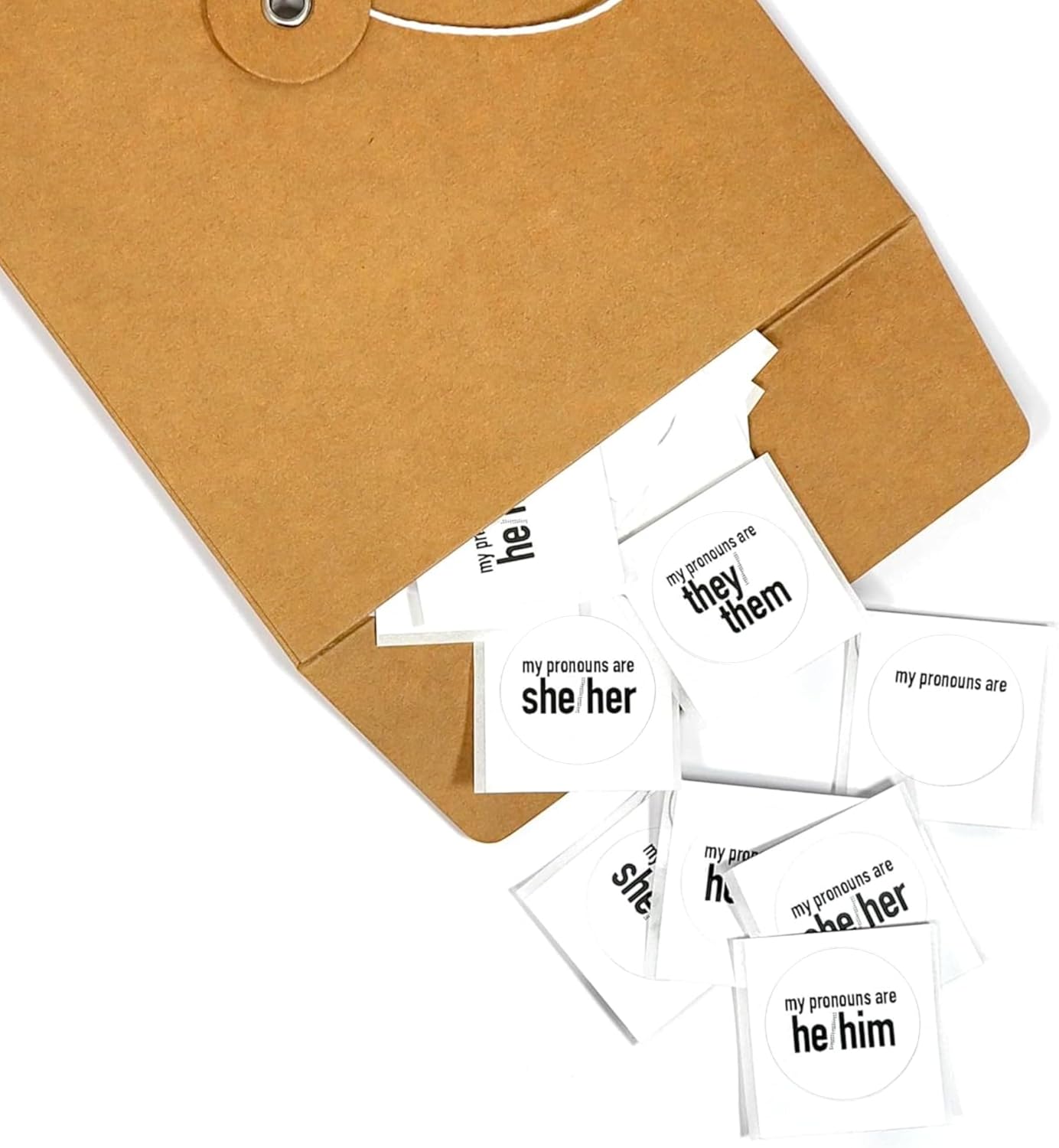 Loose pronoun stickers 200 count