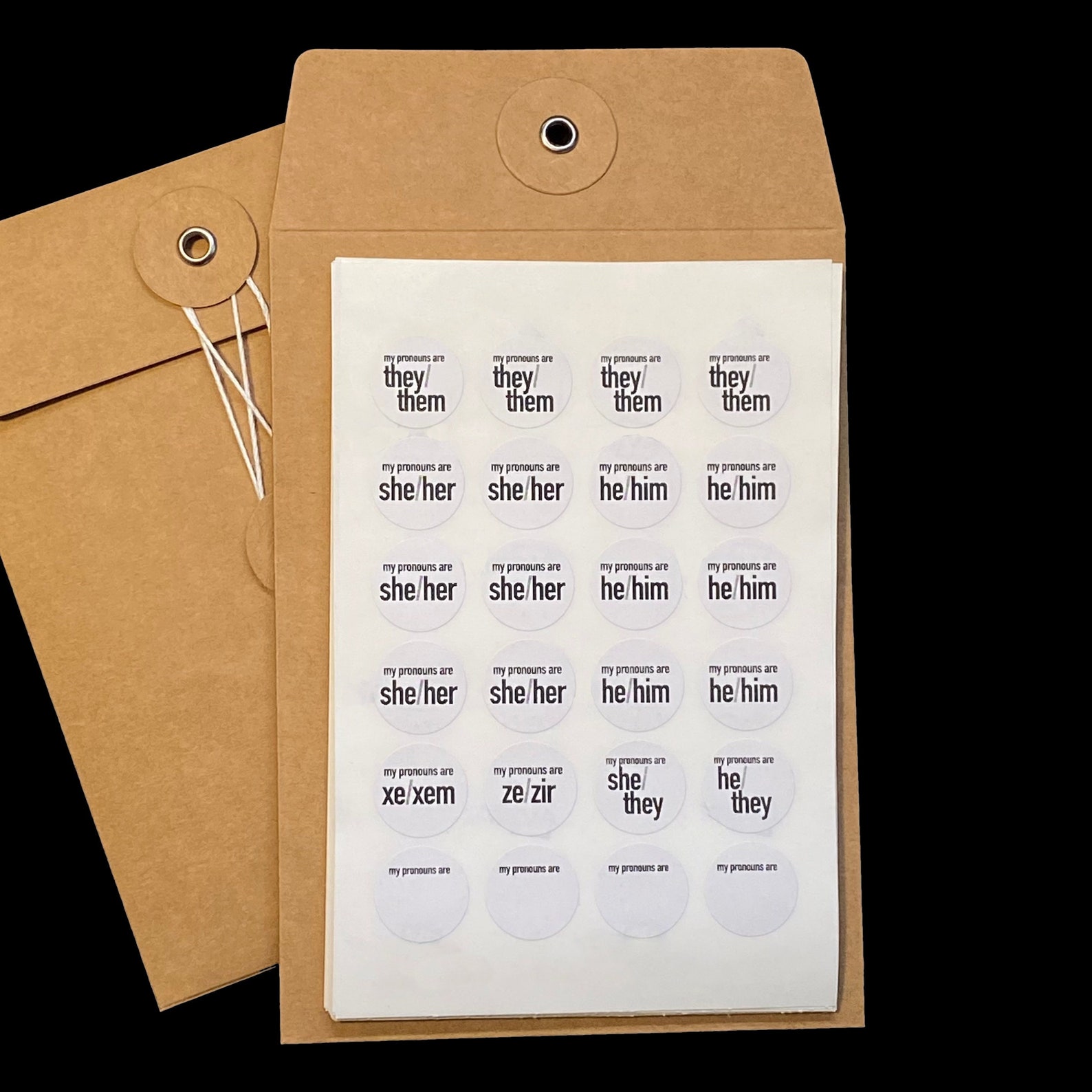 PronounTown Stickers With Personal Pronouns For Inclusive Events
